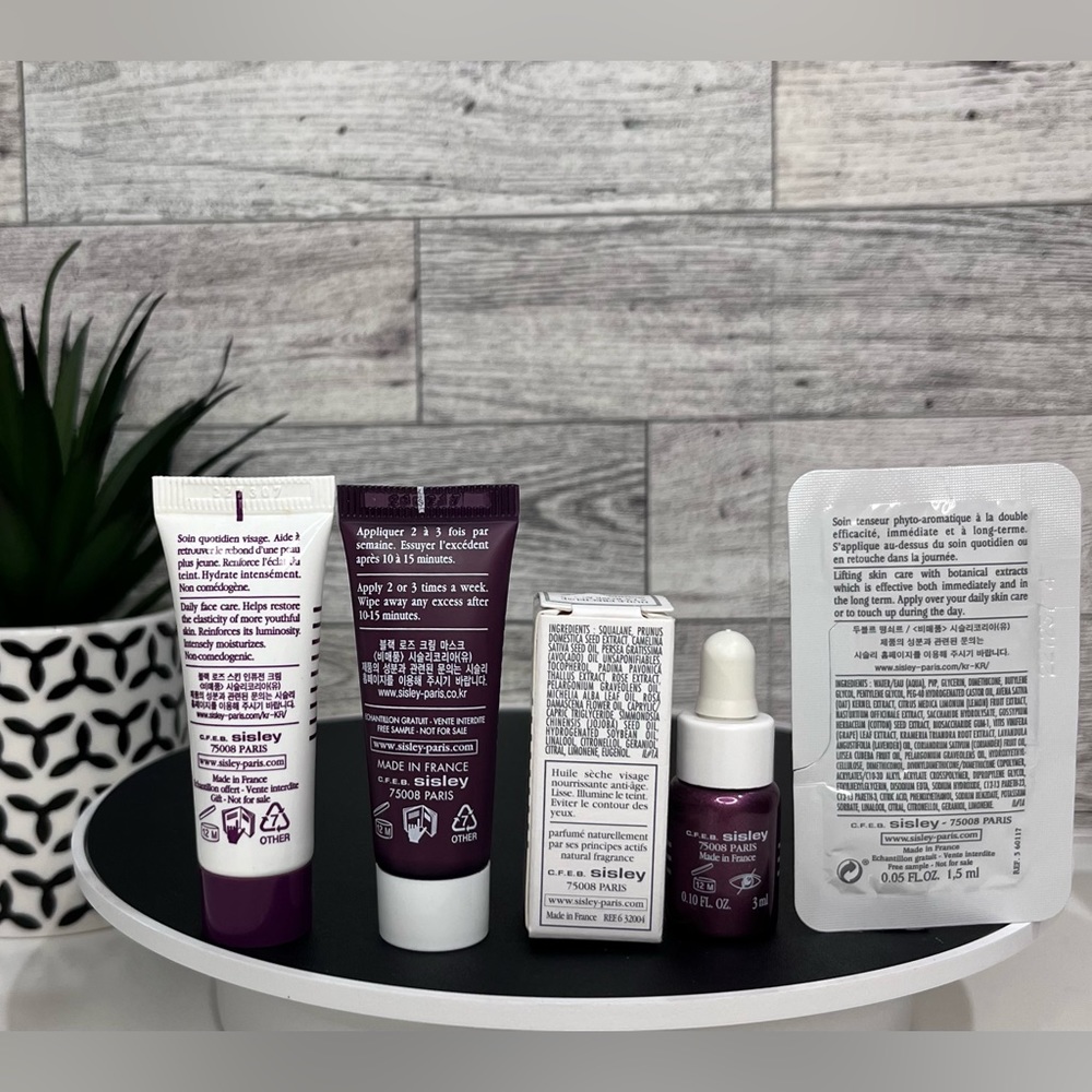 Last 1️⃣ Sisley-Paris Black Rose Set:Cream, Face Oil & Mask➕ sample & botanical - Picture 4 of 13